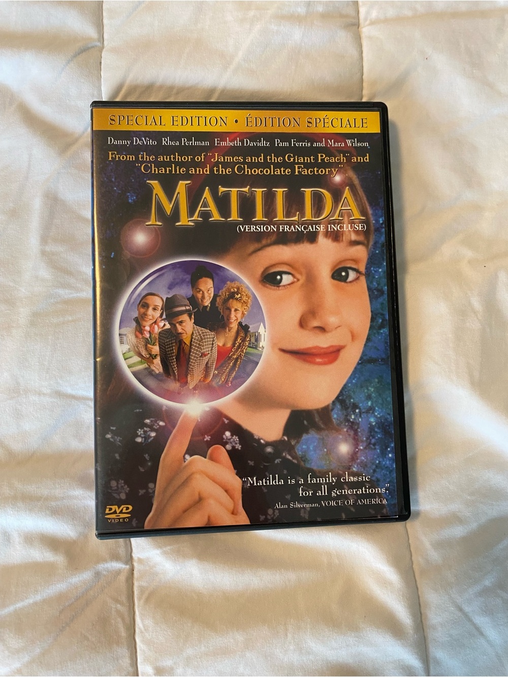 Matilda Special Edition DVD - Black and Gold Case